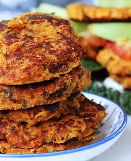 Sweet Potato Bean Burgers