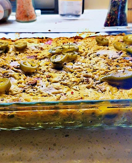 Arizona Vegan Green Chili Rice Bake