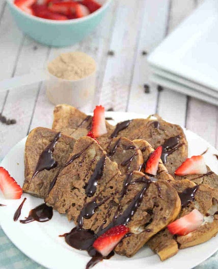 Protein Powder French Toast With Yogurt
