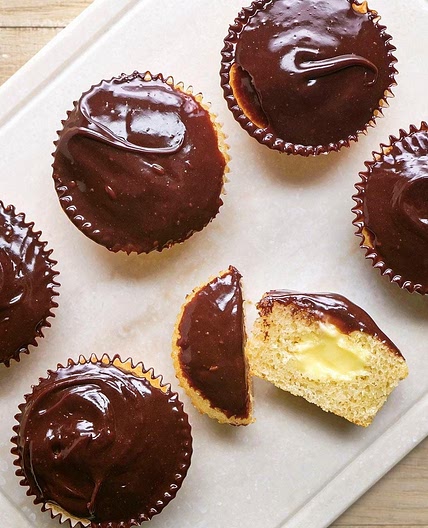 Boston Cream Cupcakes