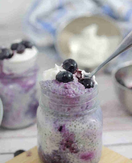 Blueberry Chia Pudding (High Protein)