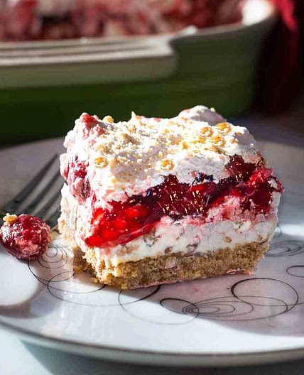 Cherry Delight, Cream Cheese Cherry Dessert