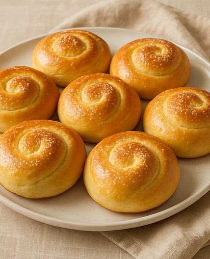 Pão doce sem ovo simples e fácil