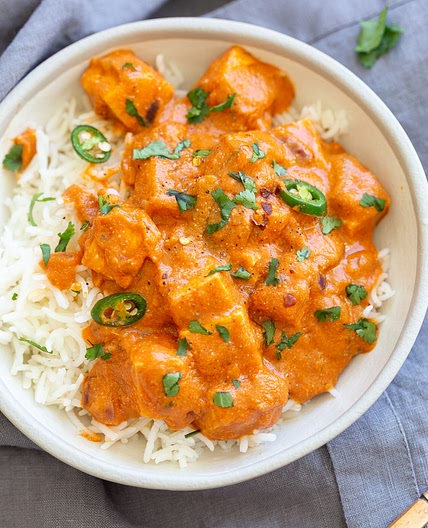 Vegan Paneer Lababdar (Tofu lababdar)