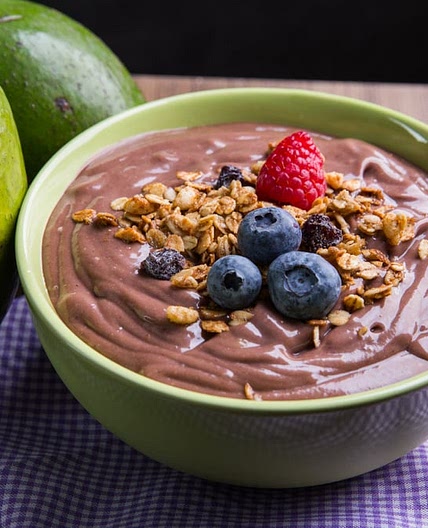 Creme de açaí com abacate