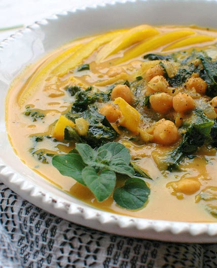Pumpkin, Kale, and Chickpea Curry