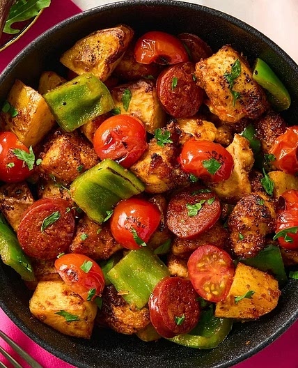 Air Fryer Chicken & Chorizo 