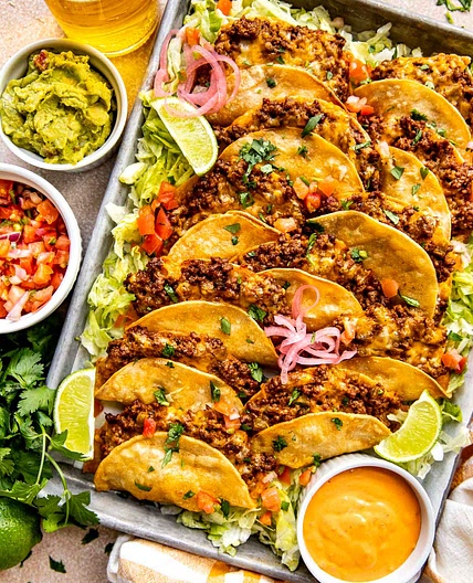 Crispy Beef Tacos (Baked Not Fried!)