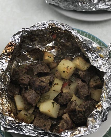 Air Fryer Steak Hobo Dinner Recipe