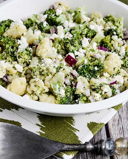 Broccoli and Cauliflower Salad