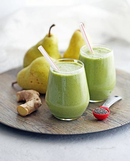 Ginger-Pear-Oat Smoothie