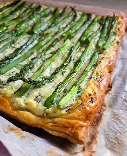 Ricotta Asparagus Tart