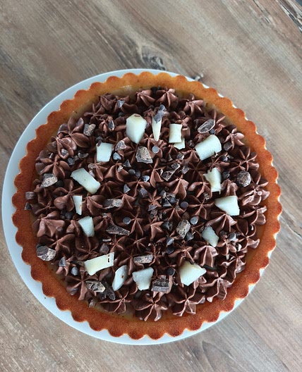 Tarte poire chocolat