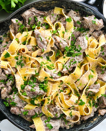 Simple Beef Stroganoff