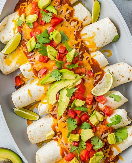 Adobo Chicken Enchiladas