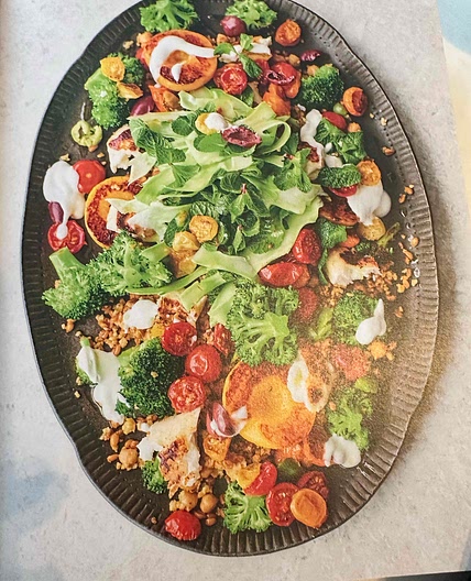 Broccoli and Halloumi Salad 