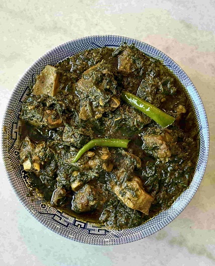 One Pot Palak Gosht | Mutton Spinach