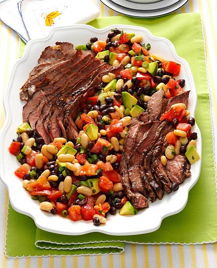 Grilled Steak Salad with Tomatoes & Avocado