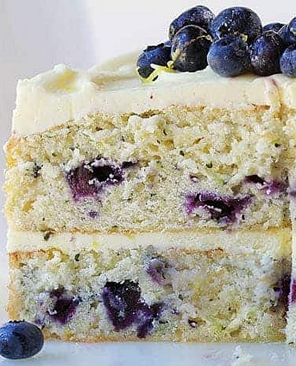 Lemon Blueberry Zucchini Cake