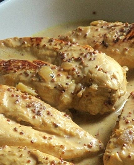 Poulet à la moutarde à l'ancienne au Cookeo