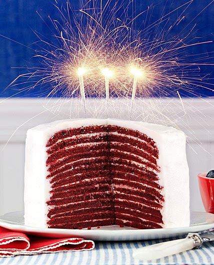 Red Velvet Crepe Cakes