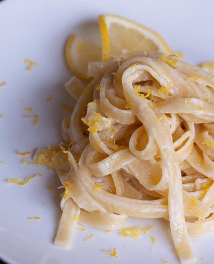 Fettuccine with Lemon Mascarpone Sauce