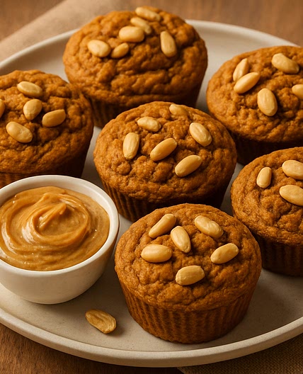 Pumpkin Peanut Butter Protein Muffins