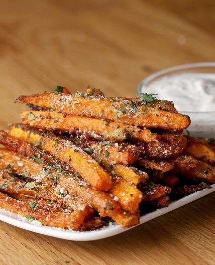 Garlic Parmesan Baked Carrot Fries Recipe by Tasty