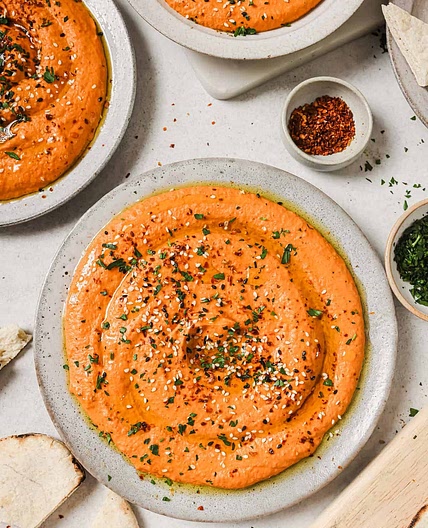 Roasted Red Pepper Hummus