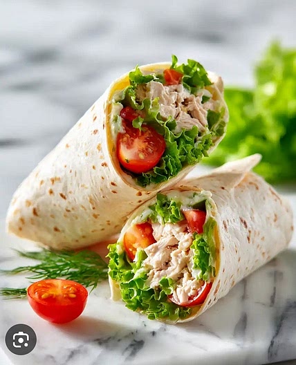 Wrap au poulet frais