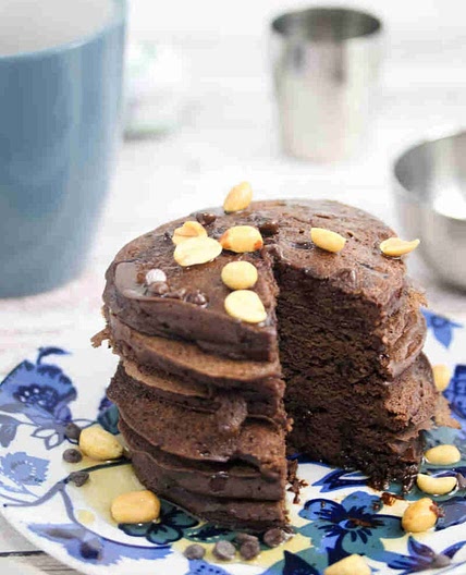 Chocolate Protein Pancakes (No Banana)