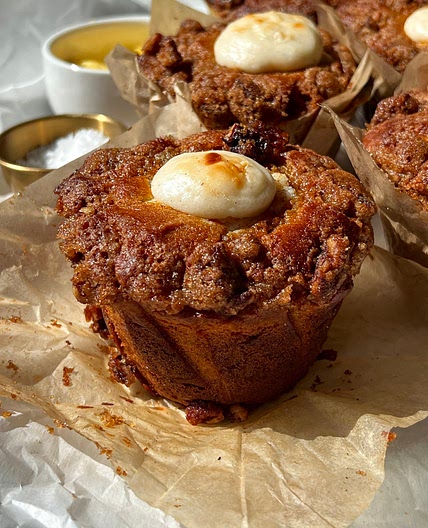 Brown Butter Sweet Potato Cream Cheese Muffins (Bakery-Style) — Well Made by Kiley