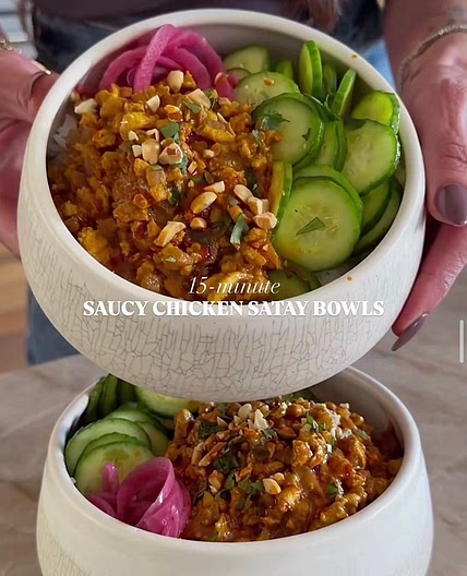 Chicken satay bowl