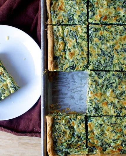 Spinach Sheet Pan Quiche