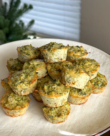 Broccoli Cheese Mini Muffins