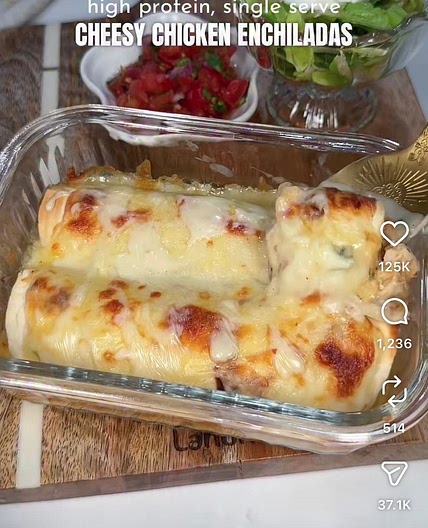  Cheesy Chicken Enchiladas