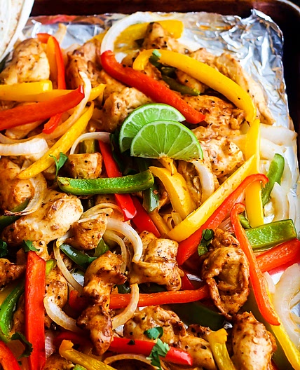 Sheet Pan Chicken Fajitas