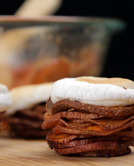 Sweet Potato Marshmallow Stacks Recipe by Tasty