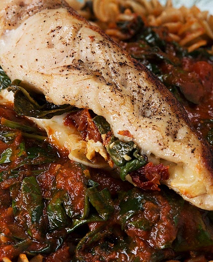 Sun-dried Tomato & Spinach–stuffed Chicken Recipe by Tasty