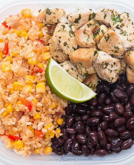 Cilantro Lime Chicken & Veggie Rice Meal Prep Recipe by Tasty