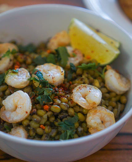 Munggo Guisado with Shrimp