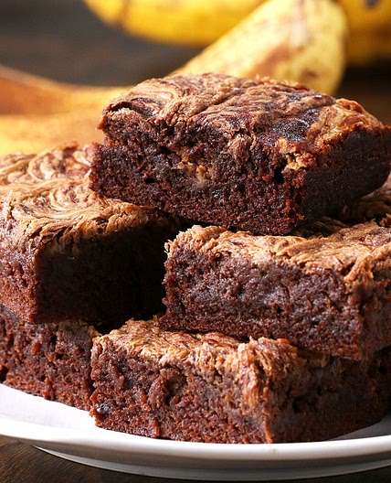 Peanut Butter Banana Brownies Recipe by Tasty