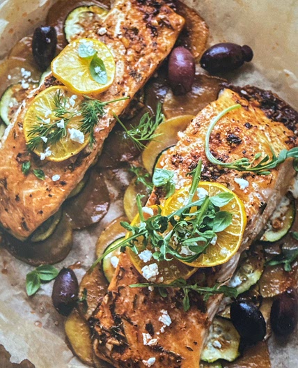 Greek Salmon & Zucchini