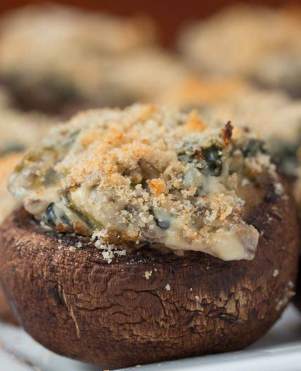 Creamy Spinach-Stuffed Mushrooms Recipe by Tasty