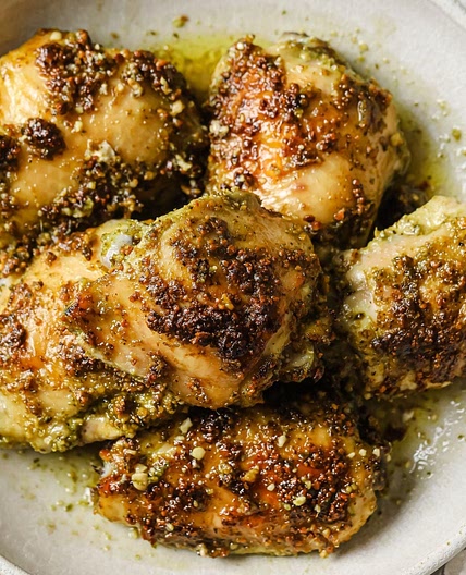 Pesto Chicken Thighs