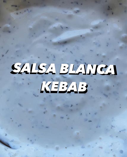 Salsa blanca de kebab