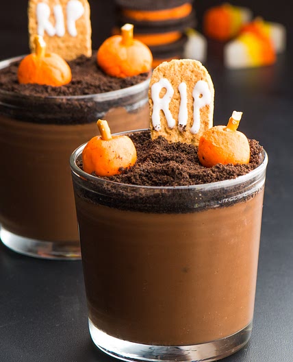 Vegan Halloween Pudding Cups