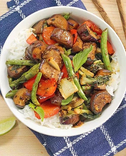 Lemongrass And Thai Basil Vegetable Stir Fry