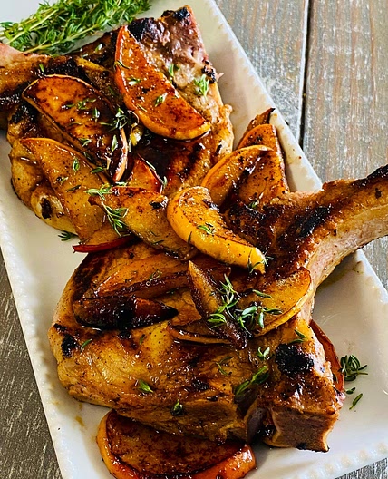 Blackstone Apple Brined Pork Chops