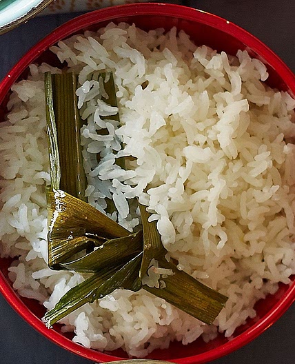 Pandan-scented steamed rice